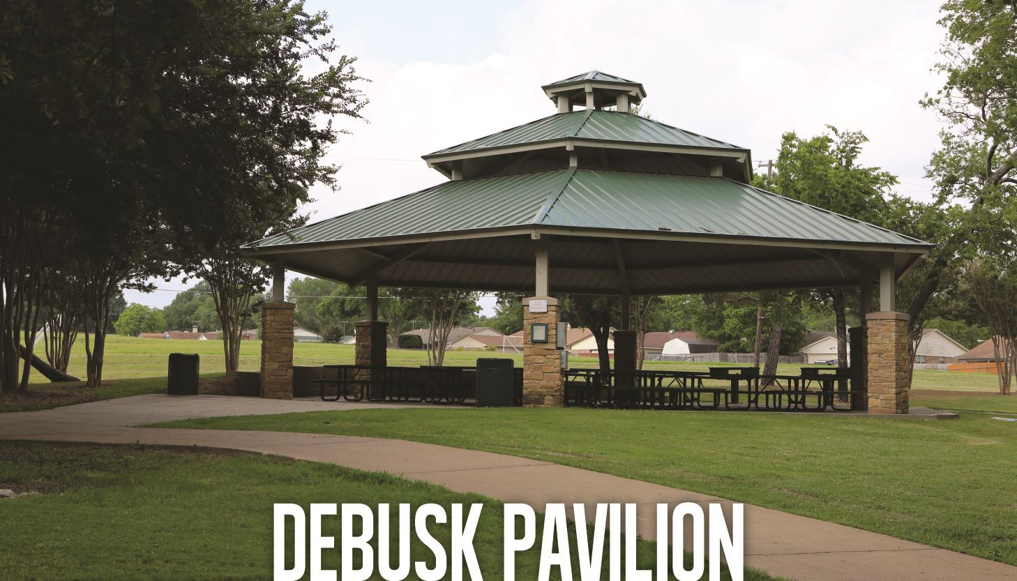 Debusk Pavilion Button Graphic