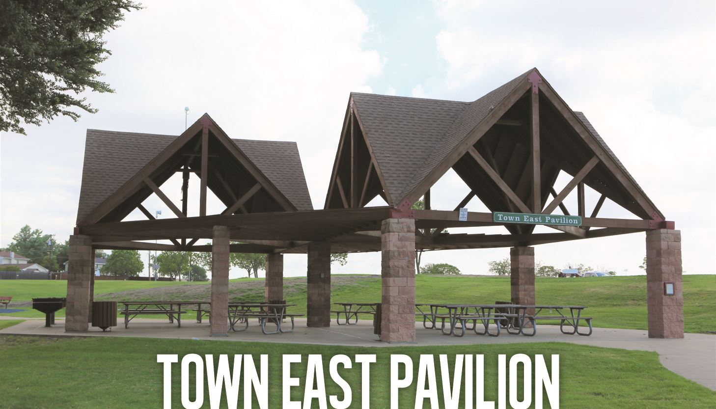 Town East Pavilion Button Graphic