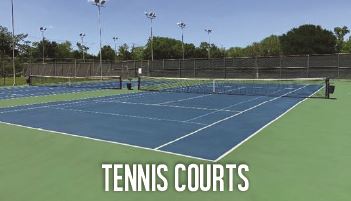 Tennis Courts Button Graphic