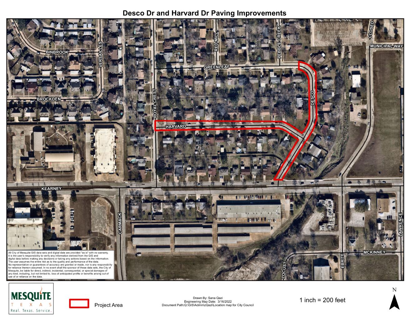 Location Map - Desco and Harvard