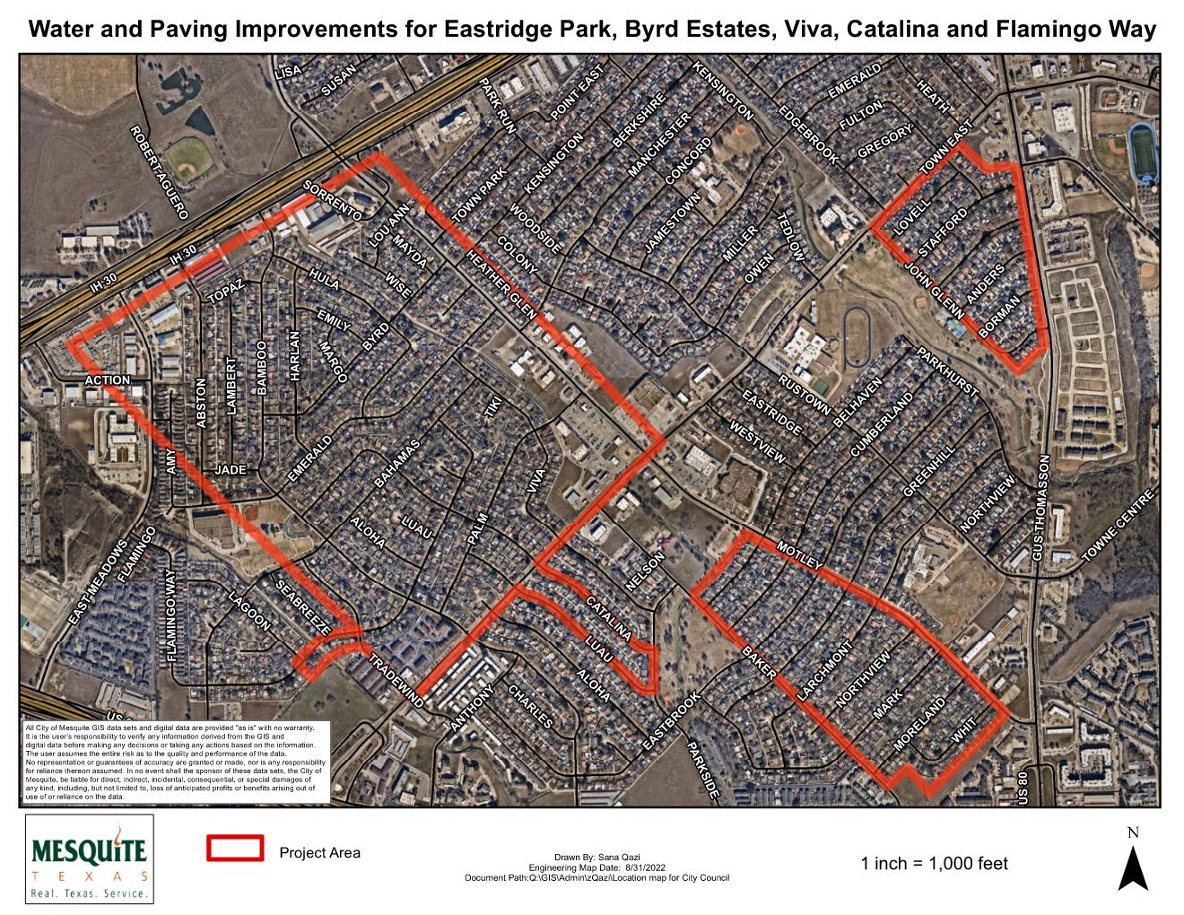 Location Map - Eastridge Park Byrd Estates