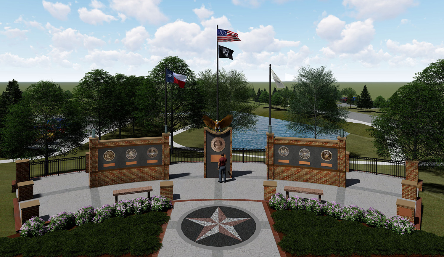 Mesquite Veterans Memorial - Plaza