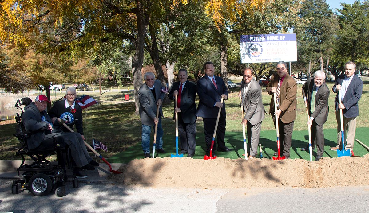 11-9-19 Mesquite Veterans Memorial groundbreaking - Design Committee - City Council - City Mgr
