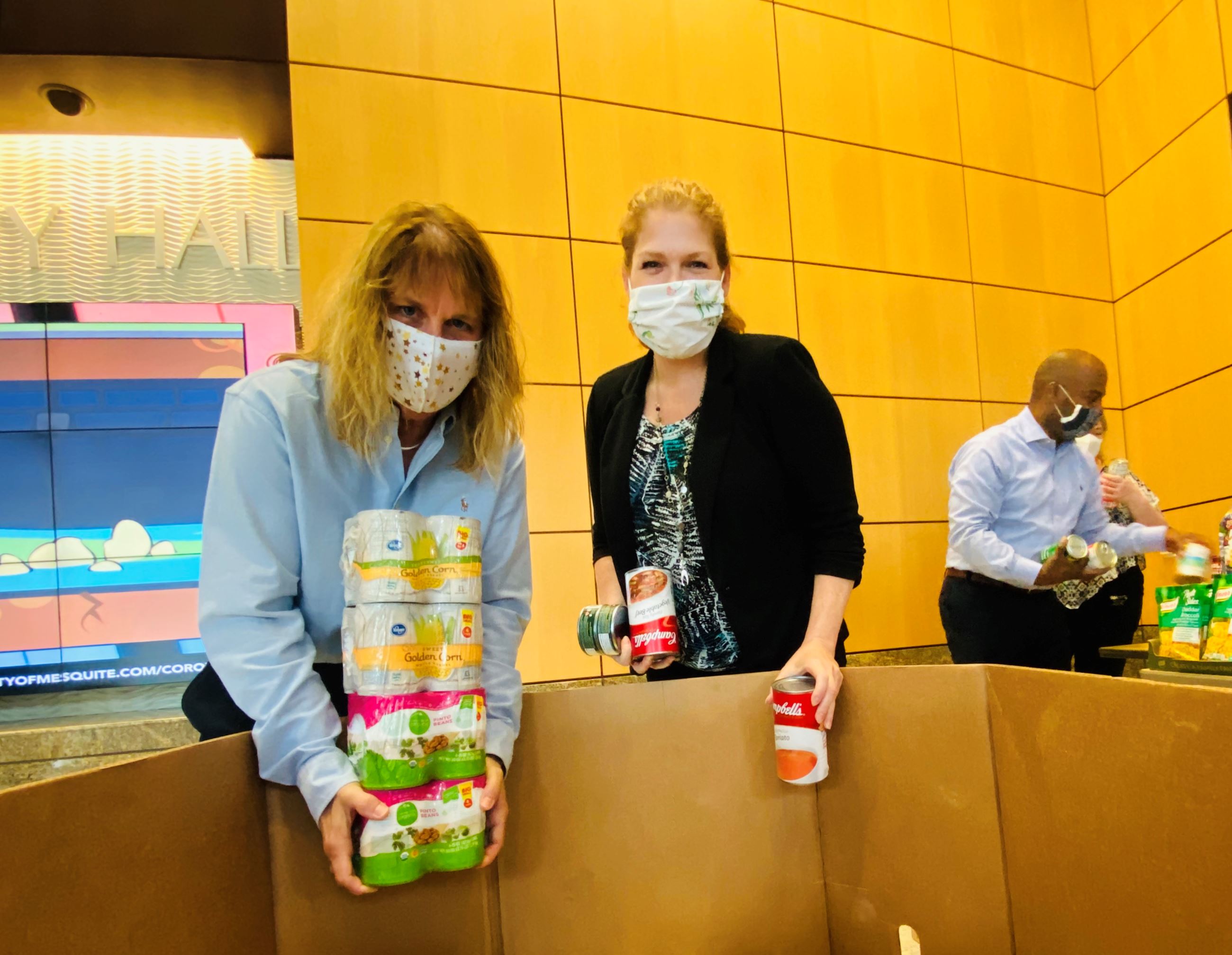 6-29-20 City of Mesquite employees donate non-perishable food to local food pantries