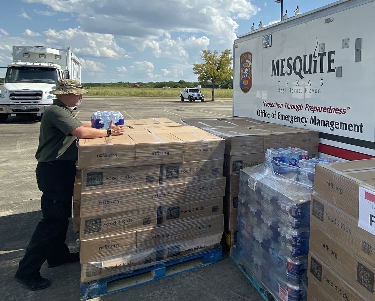 Mesquite Reception Center - Hurricane Laura - city staff prepares for evacuees