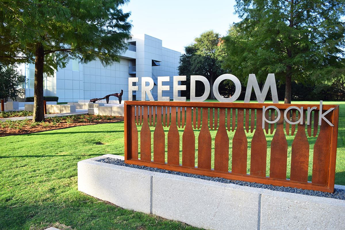 Mesquite Freedom Park - sign - Mesquite TX