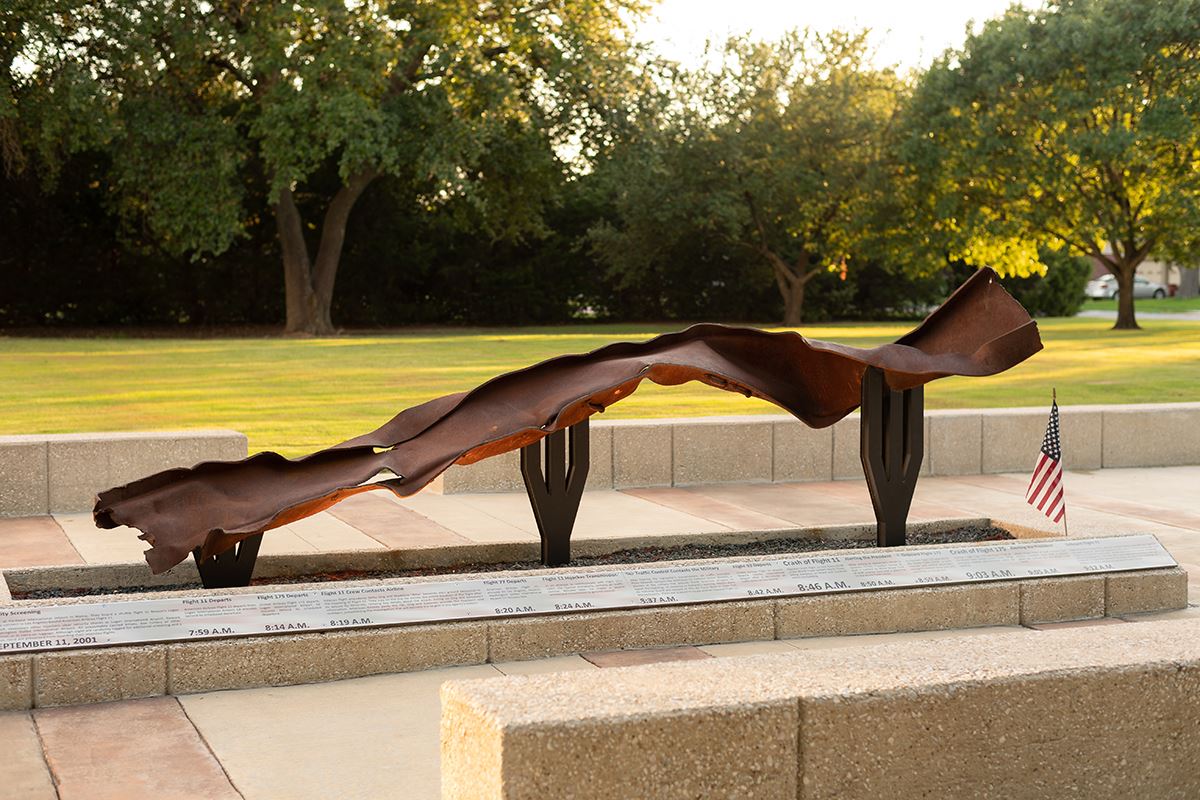 Mesquite Freedom Park - beam at dusk - Mesquite TX