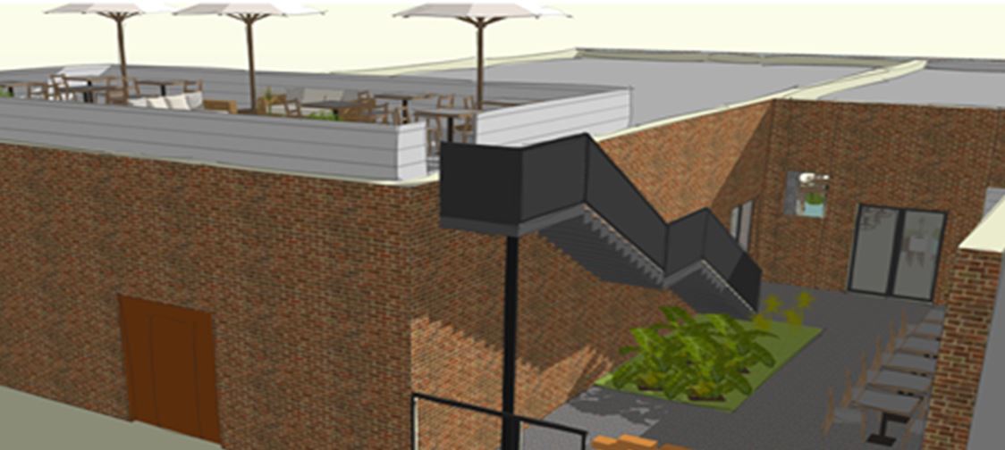 Smiths of Mesquite - rooftop patio concept - Mesquite TX