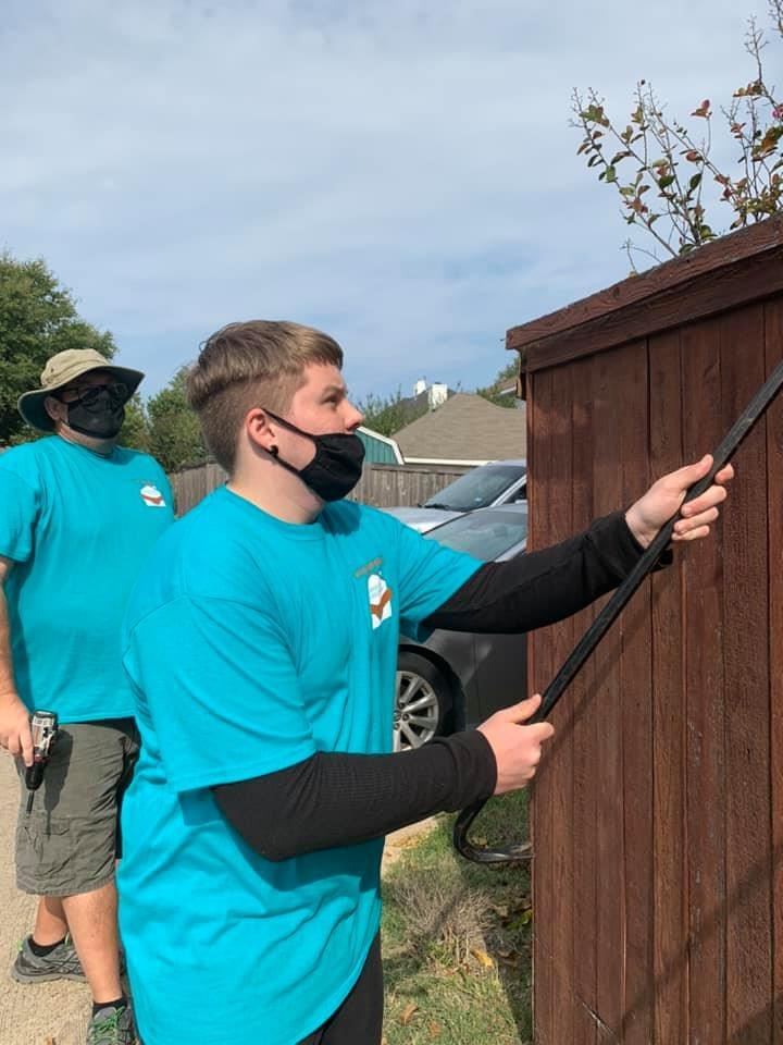 Addressing Mesquite Day 2020 fixing fence