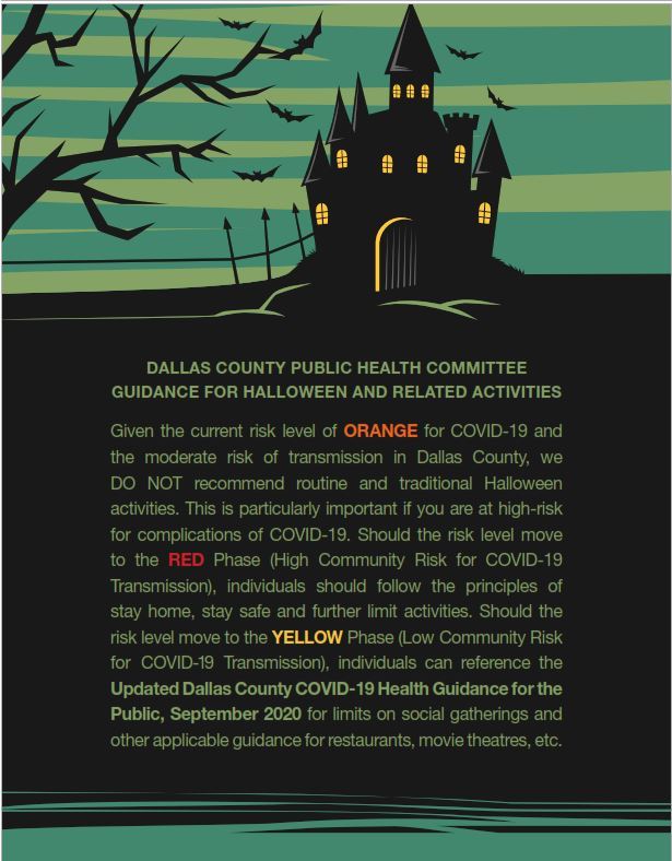 Halloween Guidelines Dallas County 2