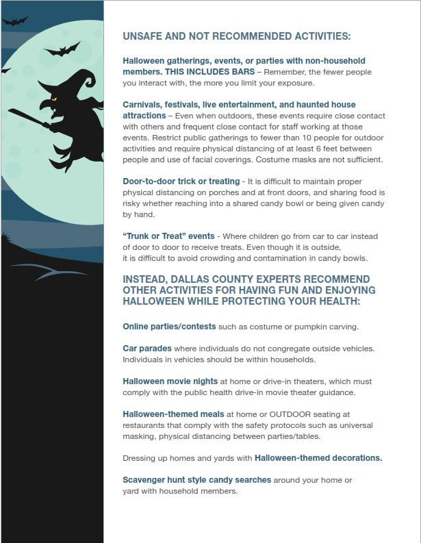 Halloween Guidelines Dallas County 3