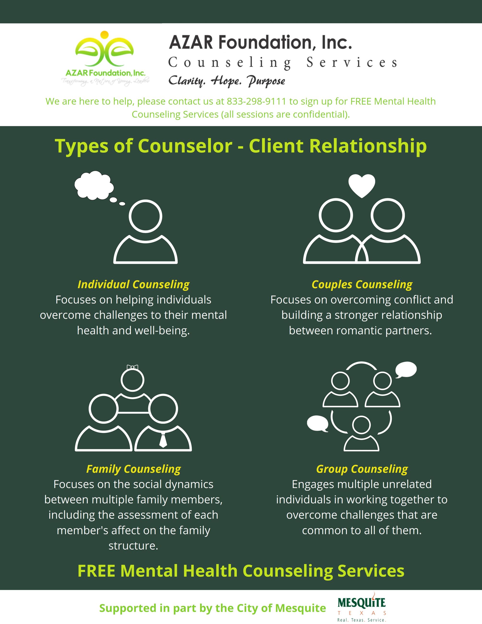 AZAR Counseling - Mesquite TX