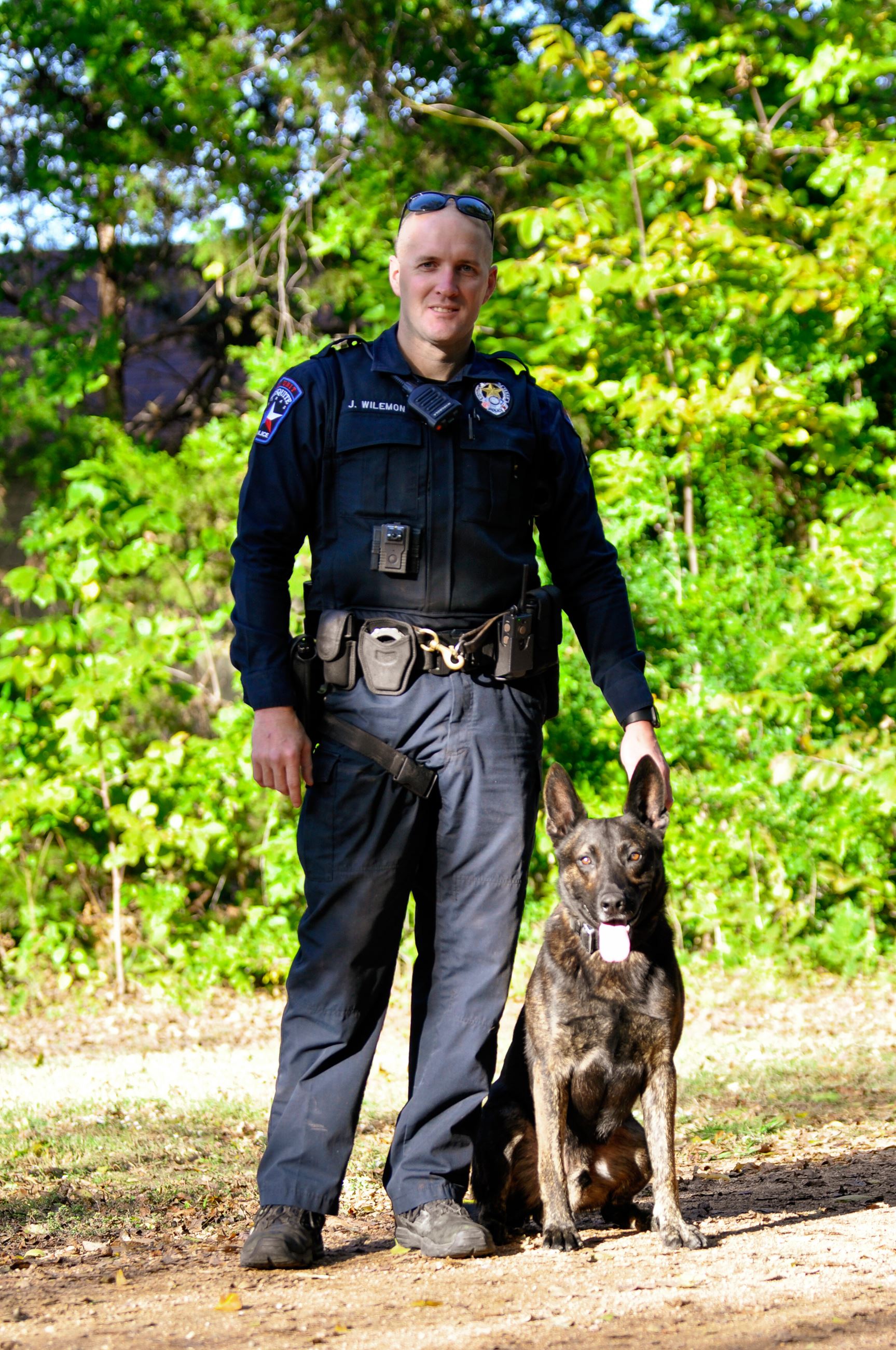 Officer Wilemon and K9 Axel
