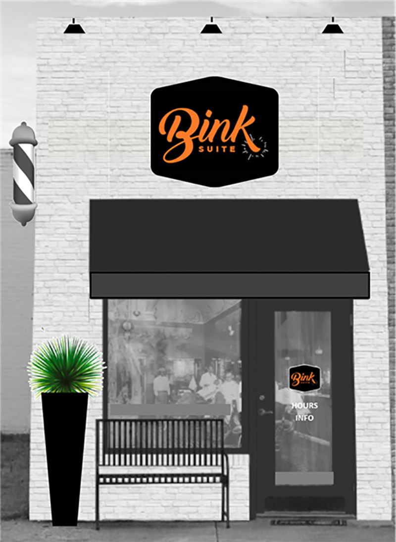 Downtown Mesquite Facade Improvement Grant - Bink Suite - rendering December 2020 - Mesquite TX