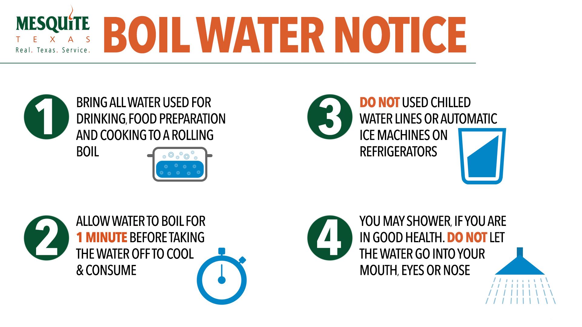 Mesquite Boil Notice Instructions