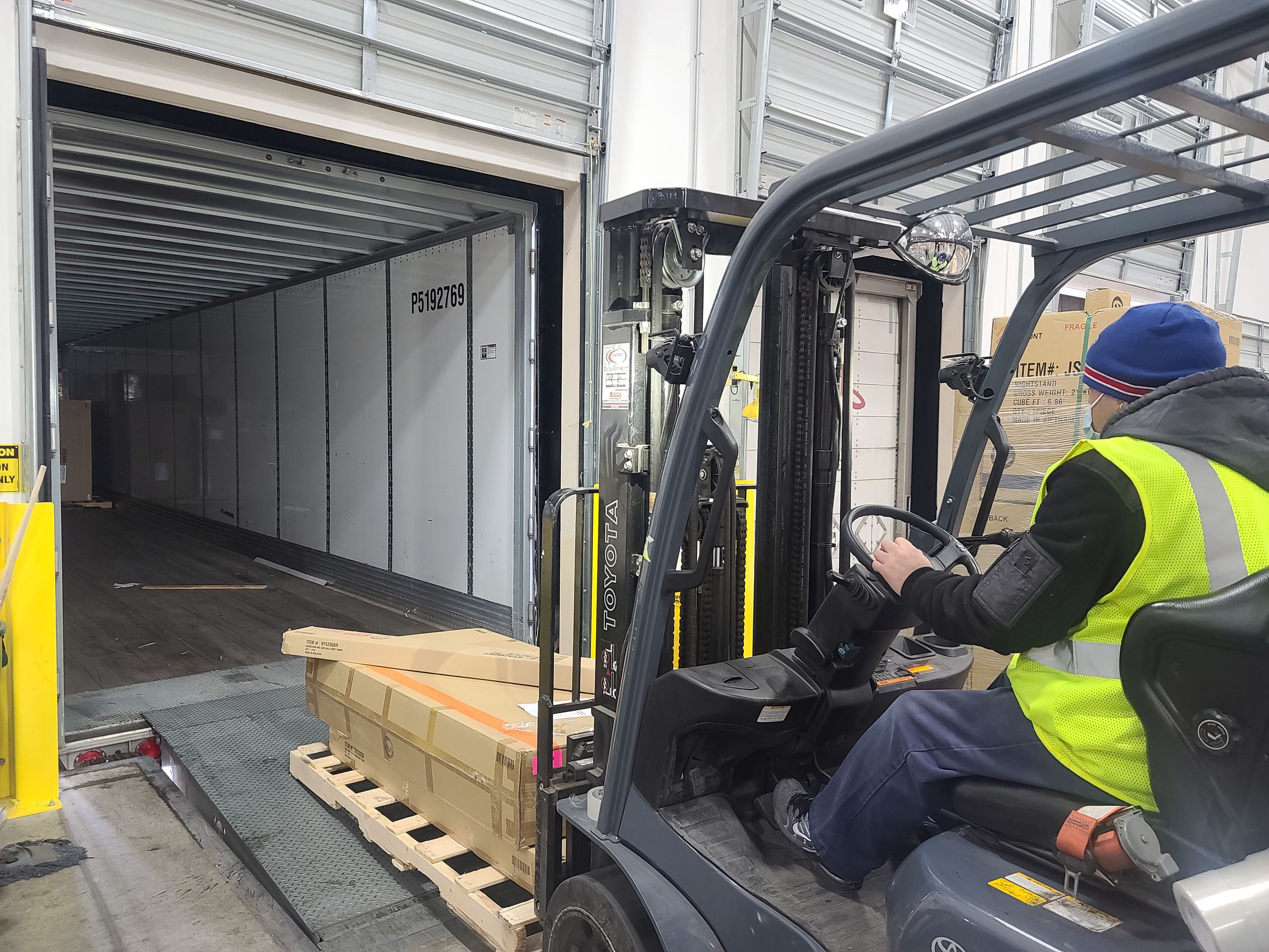 Forklift operator at Elements International