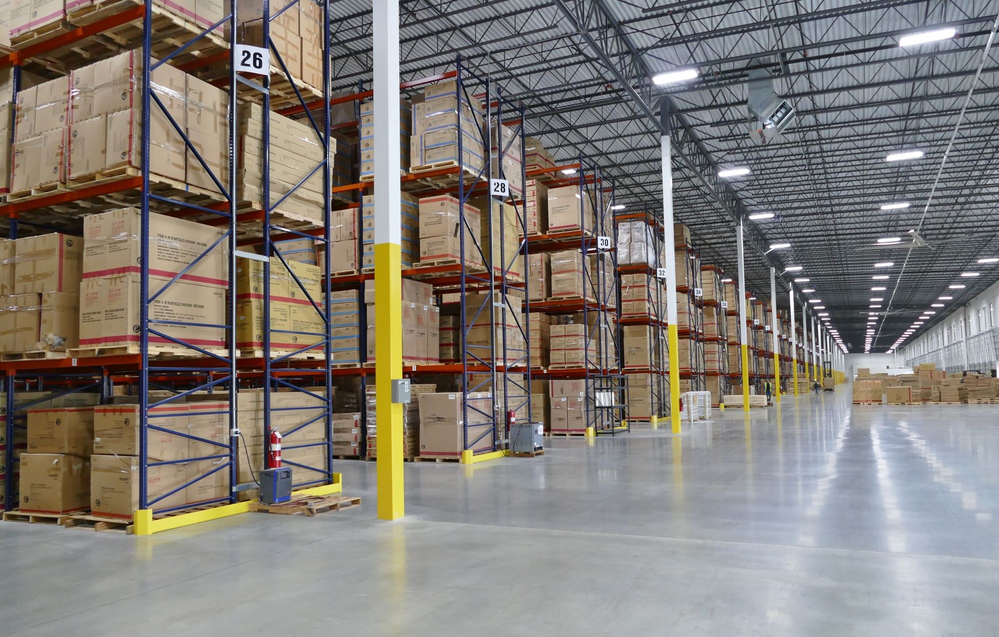 Warehouse length at Elements Interantional