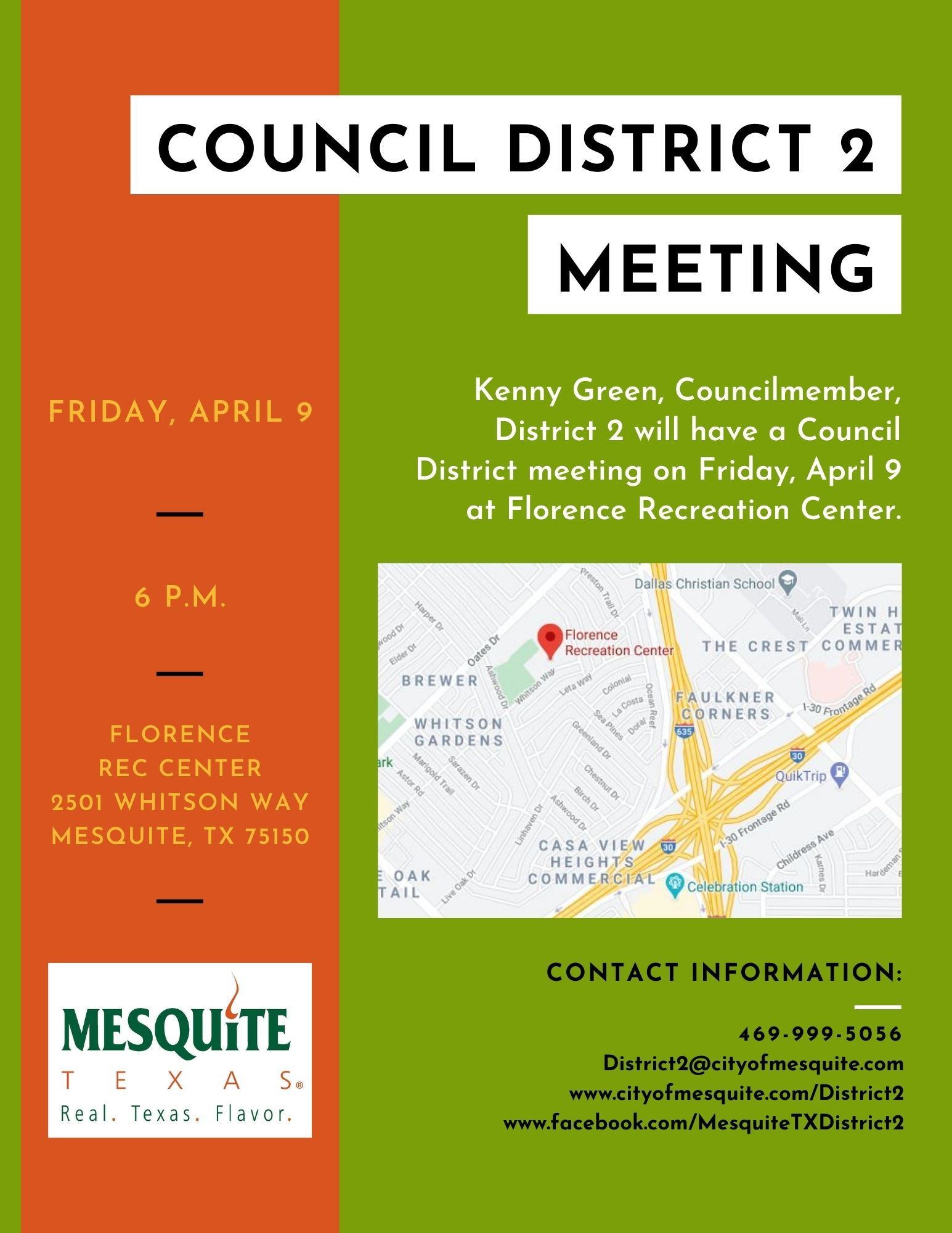 Kenny Green District 2 meeting flyer FINAL