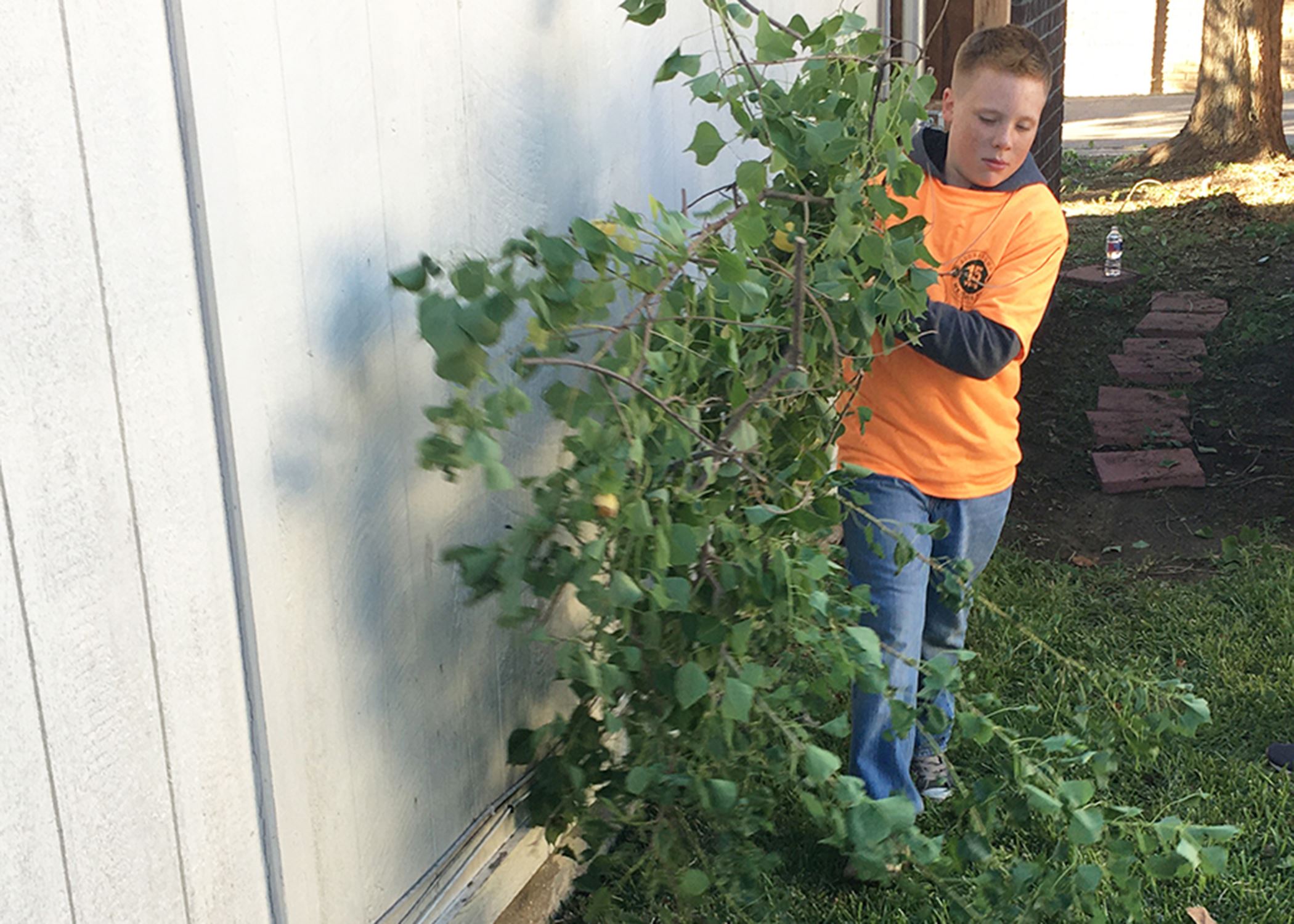 Addressing Mesquite Day - youth group volunteer - Mesquite TX