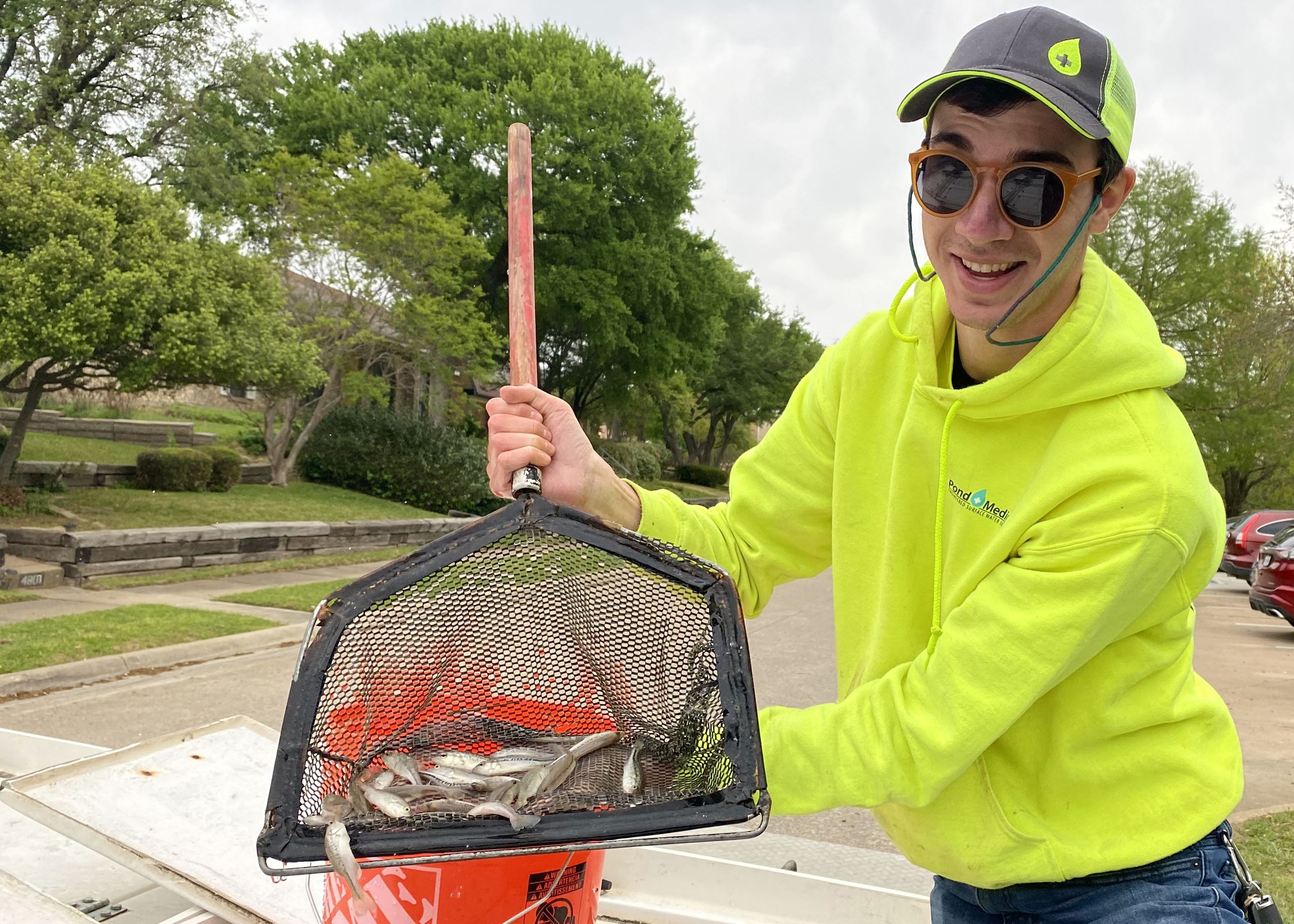 4-15-21 Palos Verdes fish restock - PondMedics - net