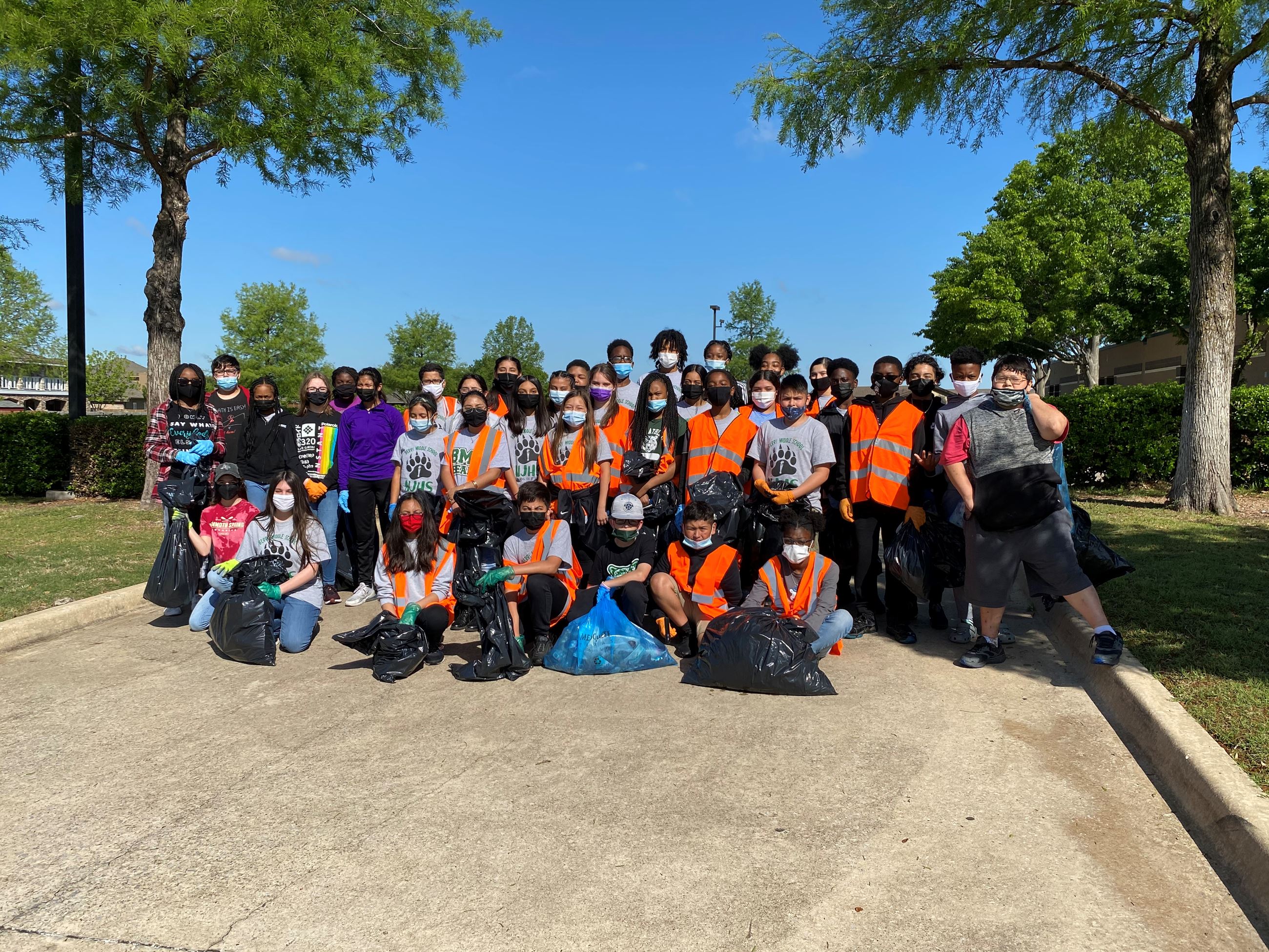 Berry Middle School students - Mesquite, TX