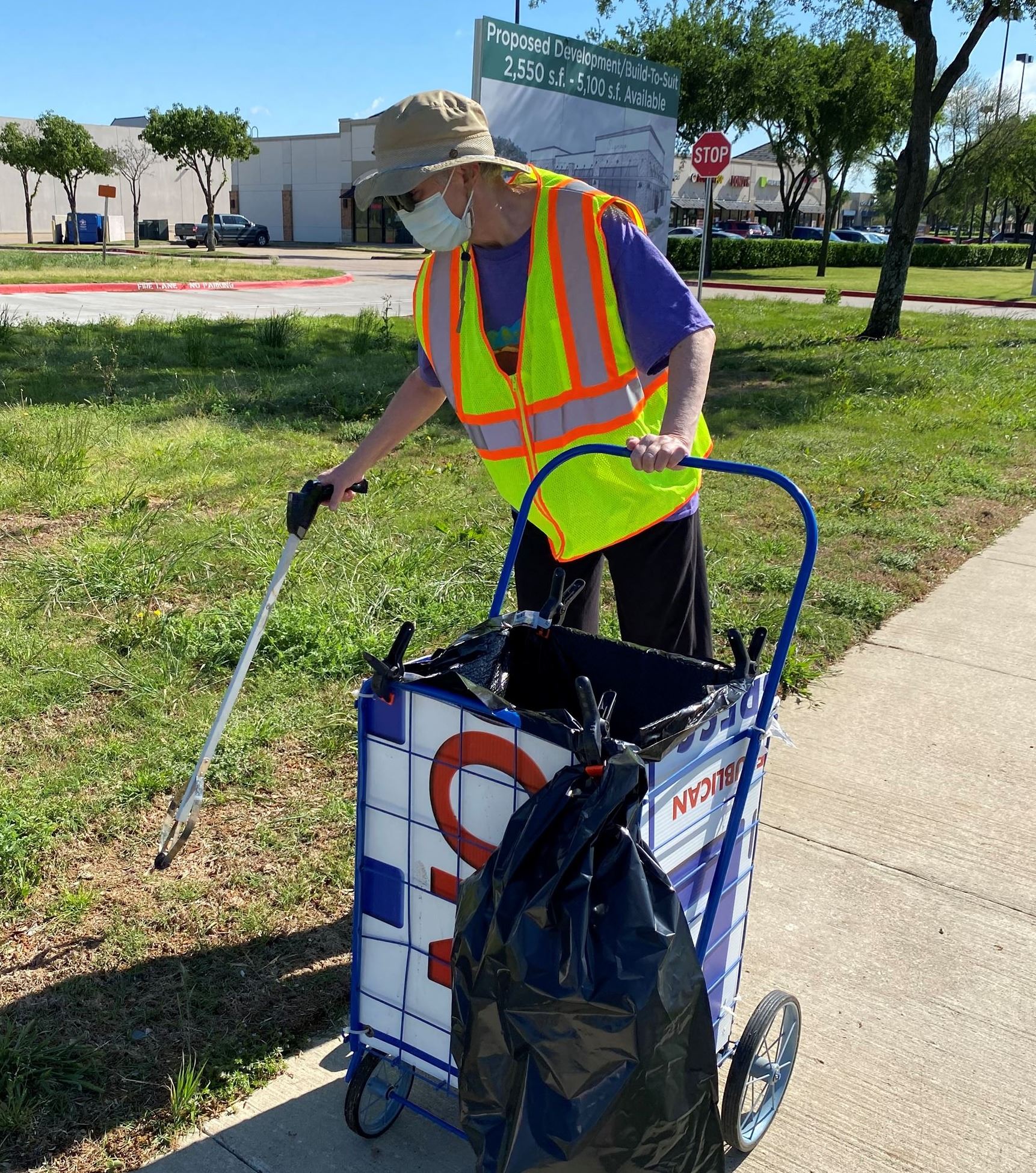 Clean up on Cartwright Road Trash Bash - Mesquite, TX