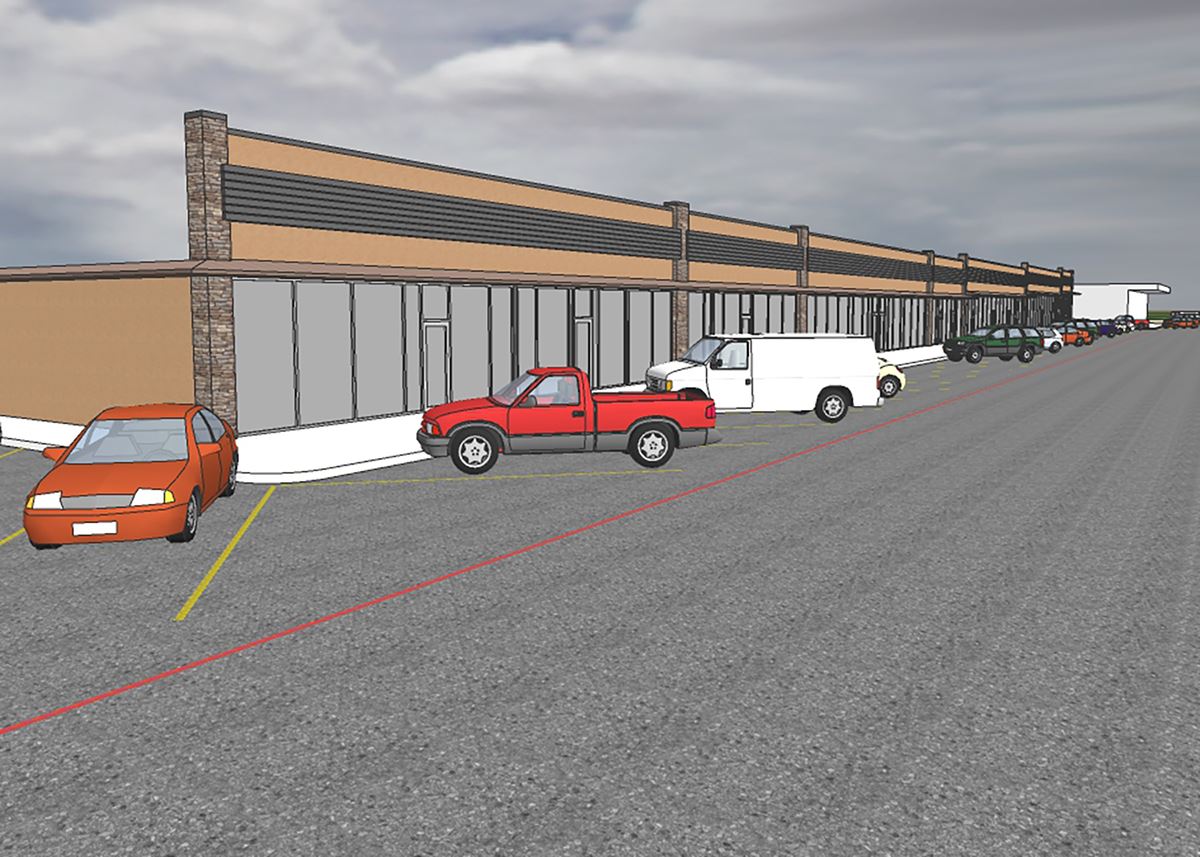 CenterPoint Commercial Properties - Northridge Shopping Center rendering - plaza - Mesquite TX
