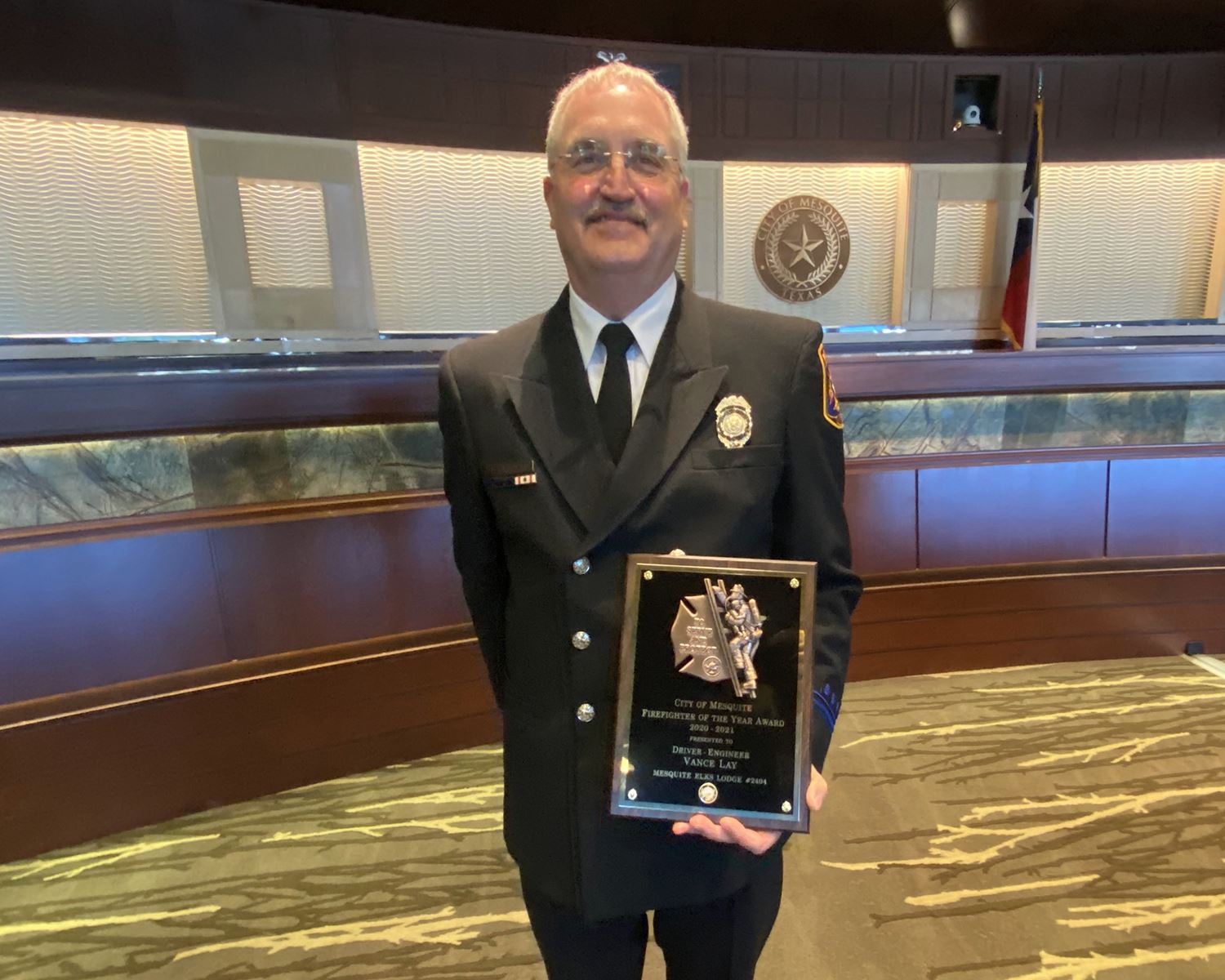 2020-2021 Firefighter of the Year - Driver-Engineer-Paramedic Vance Lay - Mesquite TX