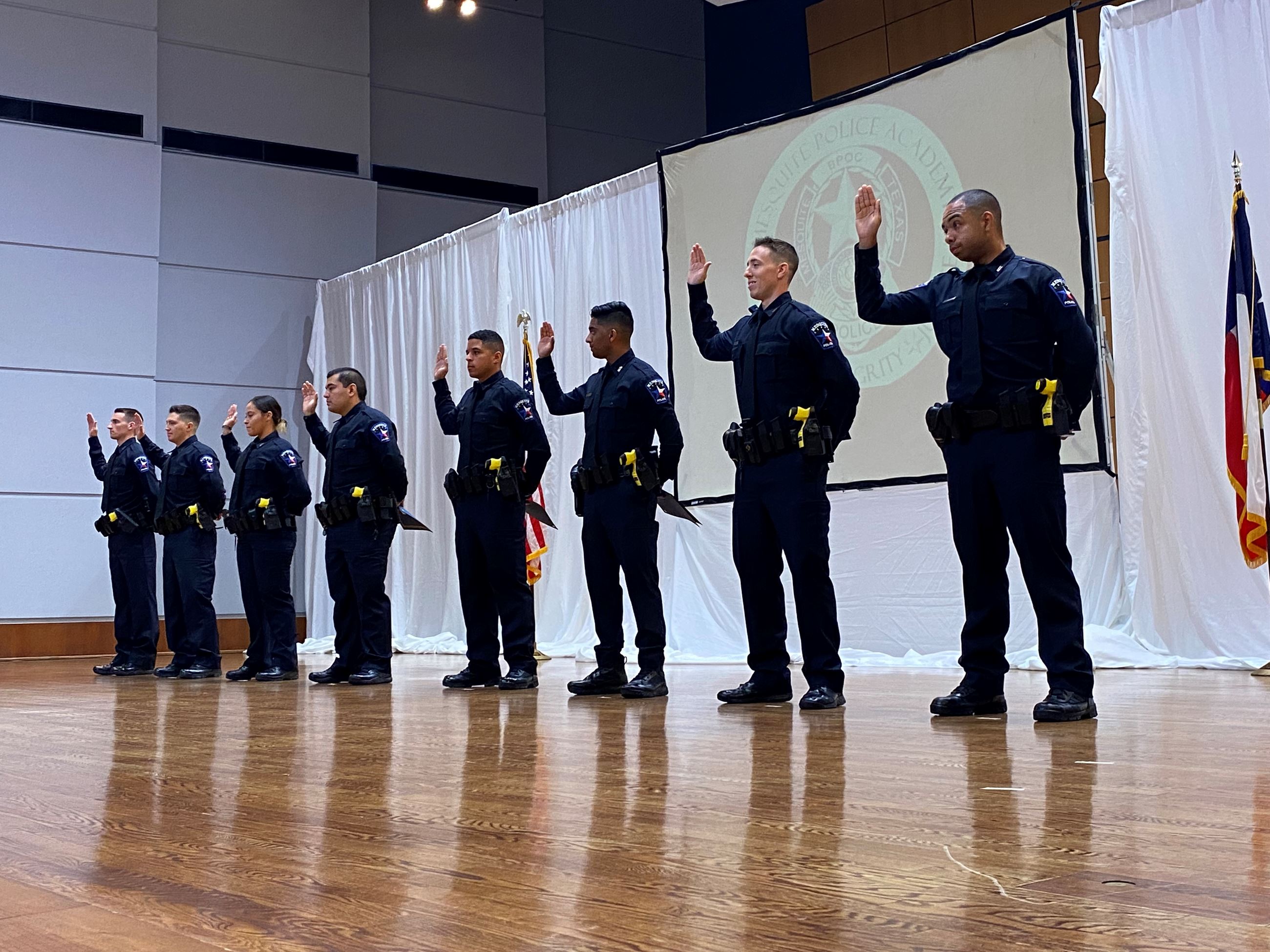 Cadets being sworn in - Mesqite, TX