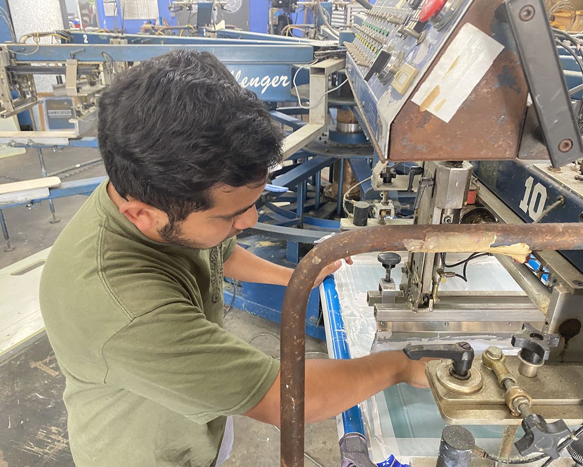 2021 City of Mesquite Summer Youth Internship Program - Poteet HS student Javonni Estudillo operates