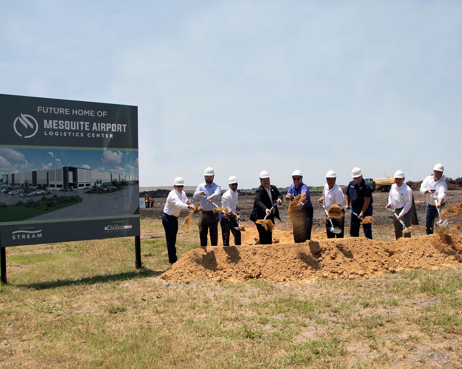 7-26-21 Mesquite Airport Logistics Center groundbreaking-DalfenIndustrial-StreamRealty-CityOfMesquit