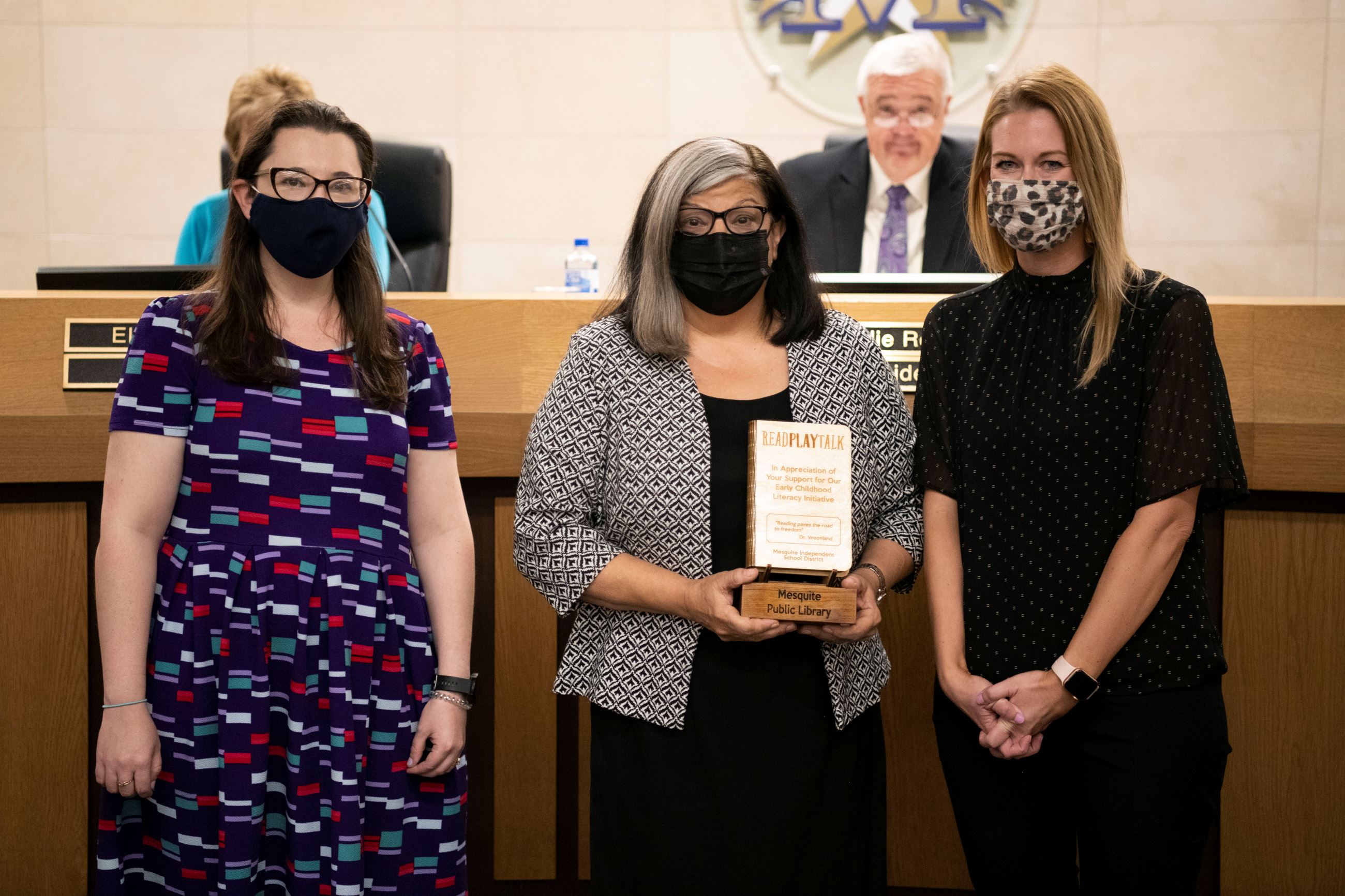 Librarians receive award at MISD Board Meeting