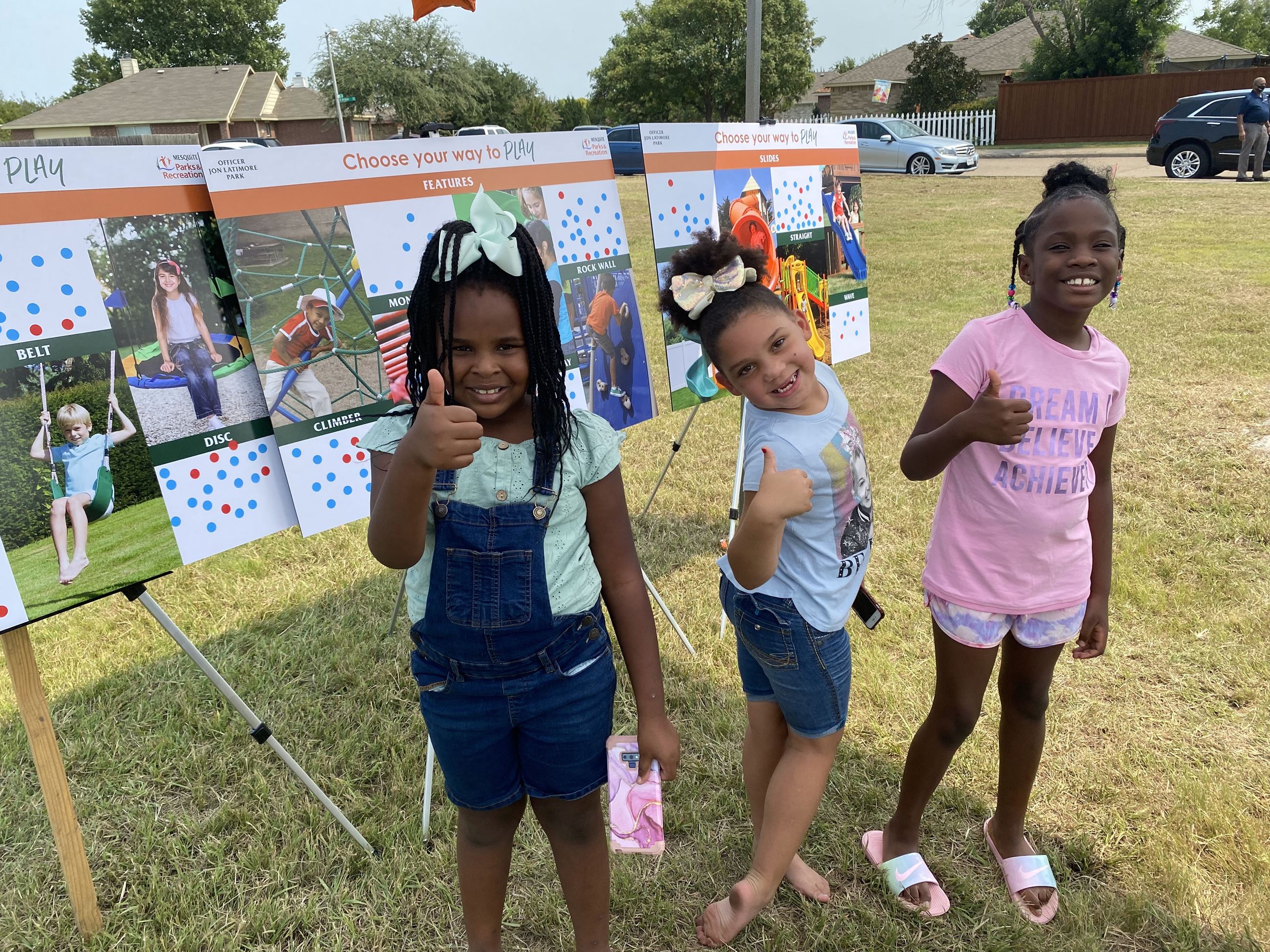 group of kids choose their way to play