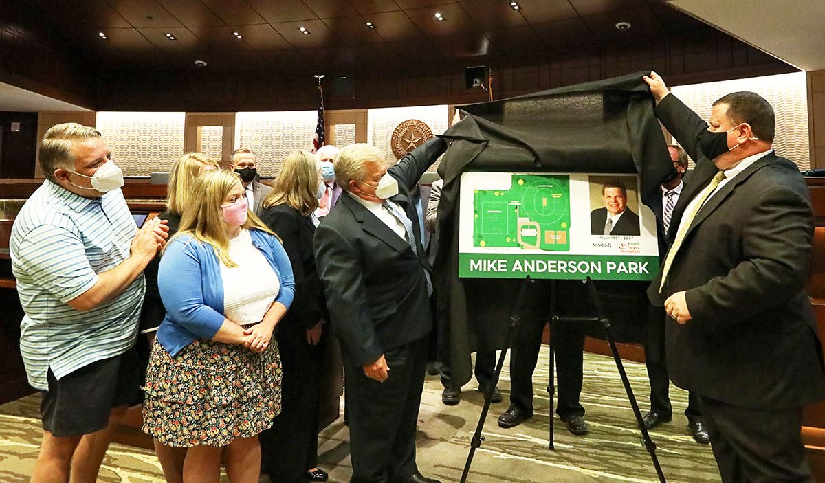 9-20-21 Mike Anderson Park Presentation - debut of the announcement - Mesquite TX