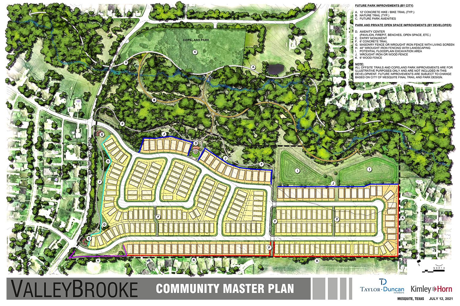 Valley Brooke - Community Master Plan - Mesquite TX