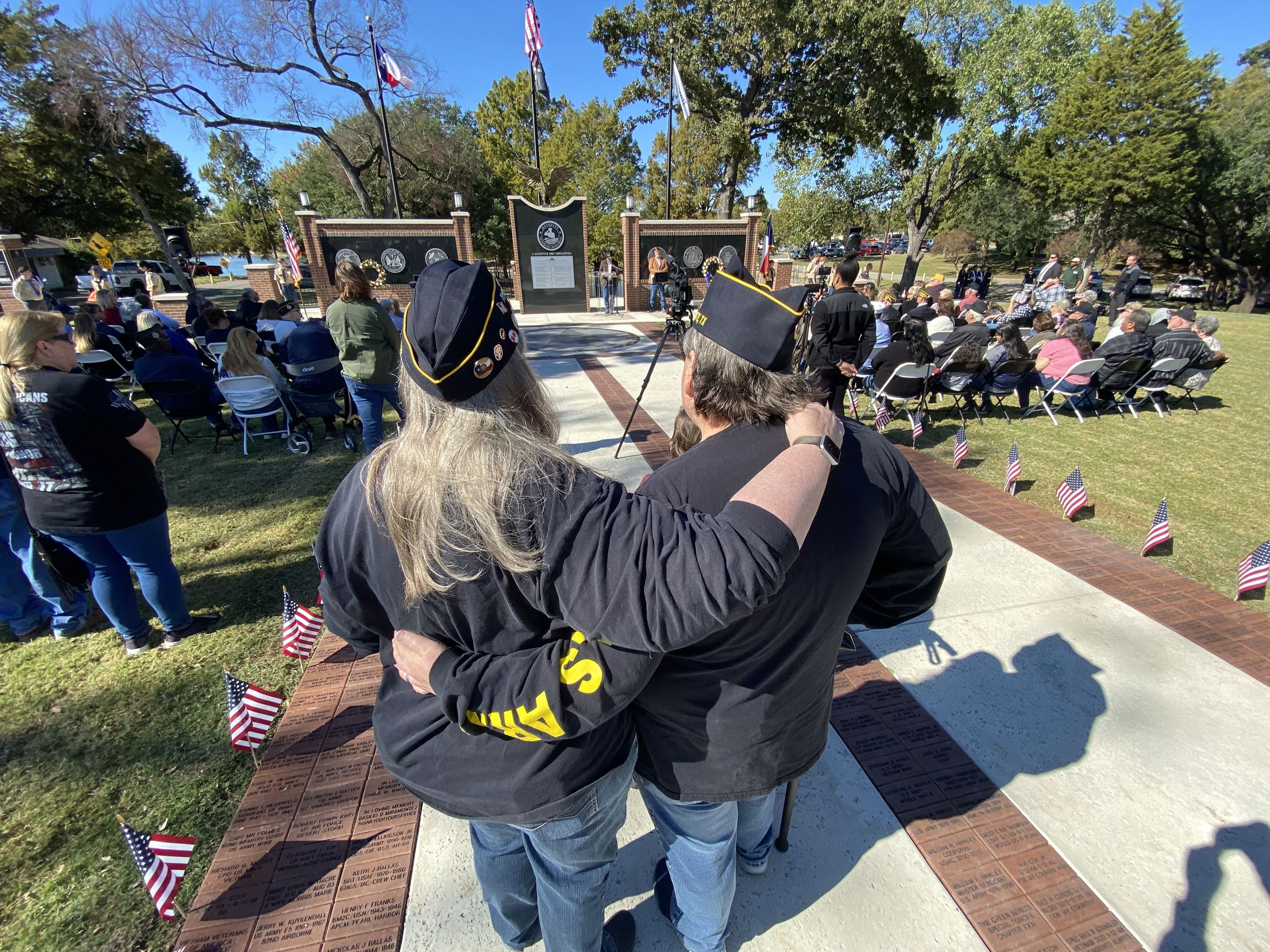 Citizens watch Veterans Day Celebration - Mesquite, TX