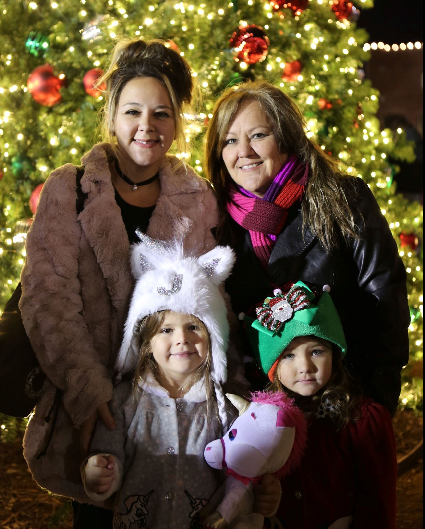 Family at Christmas on the Square - Mesquite, TX