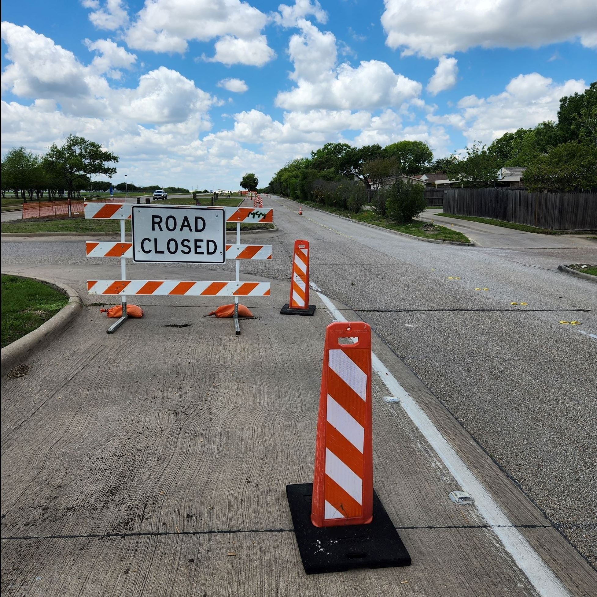 Road closed for construction