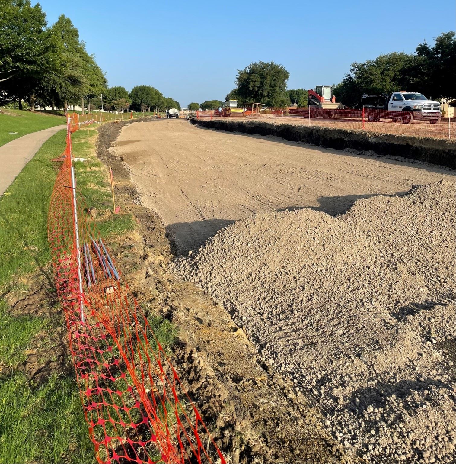Skyline Drive under construction