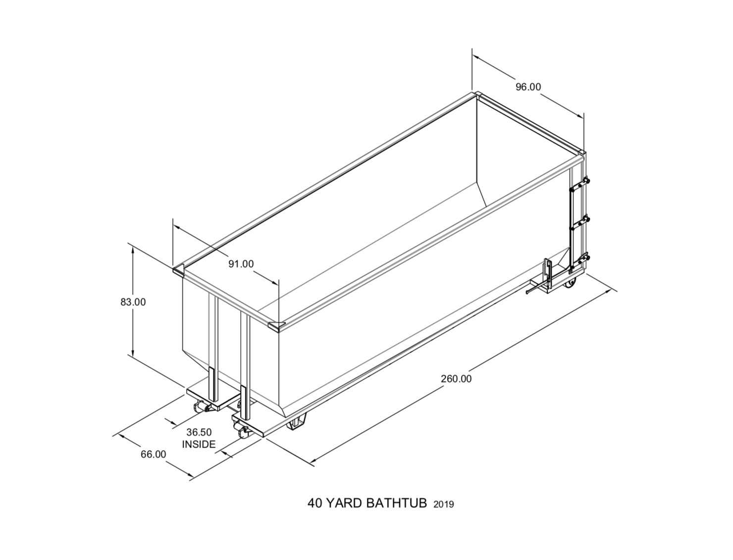 40 YD BATHTUB RO Opens in new window