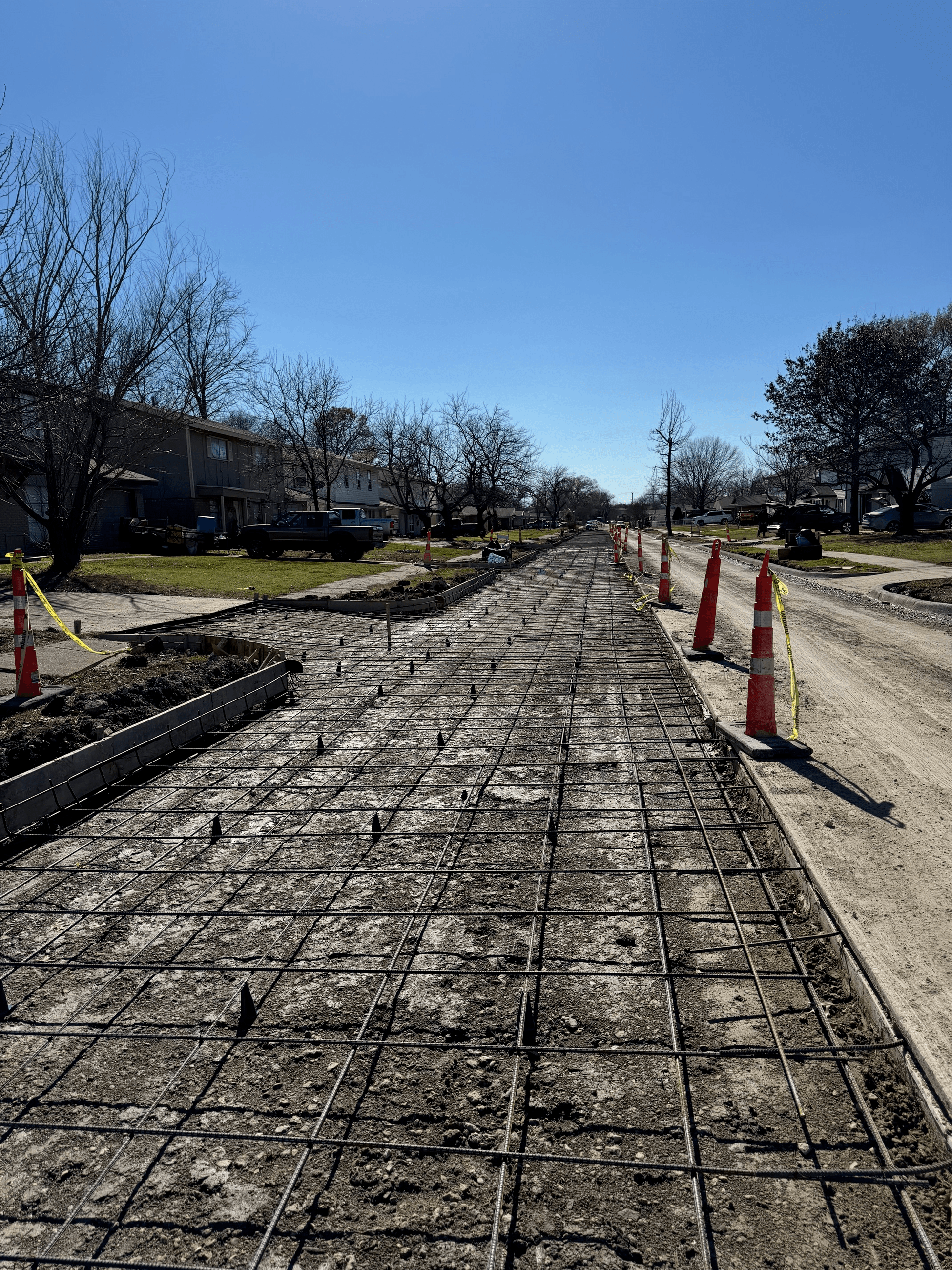 Eastridge Park neighborhood road construction
