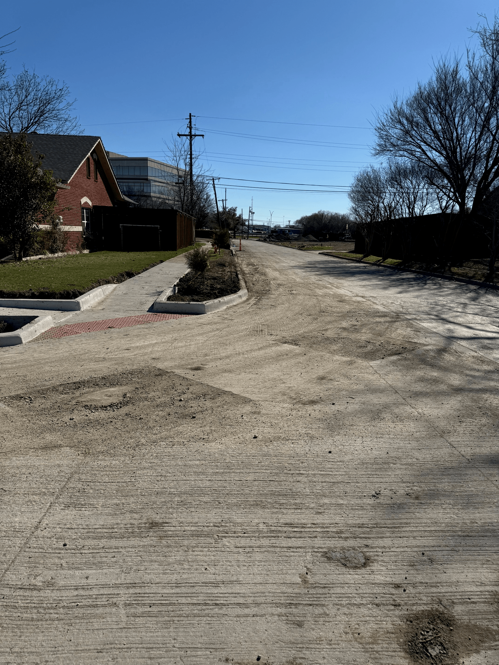 Flamingo Way road construction