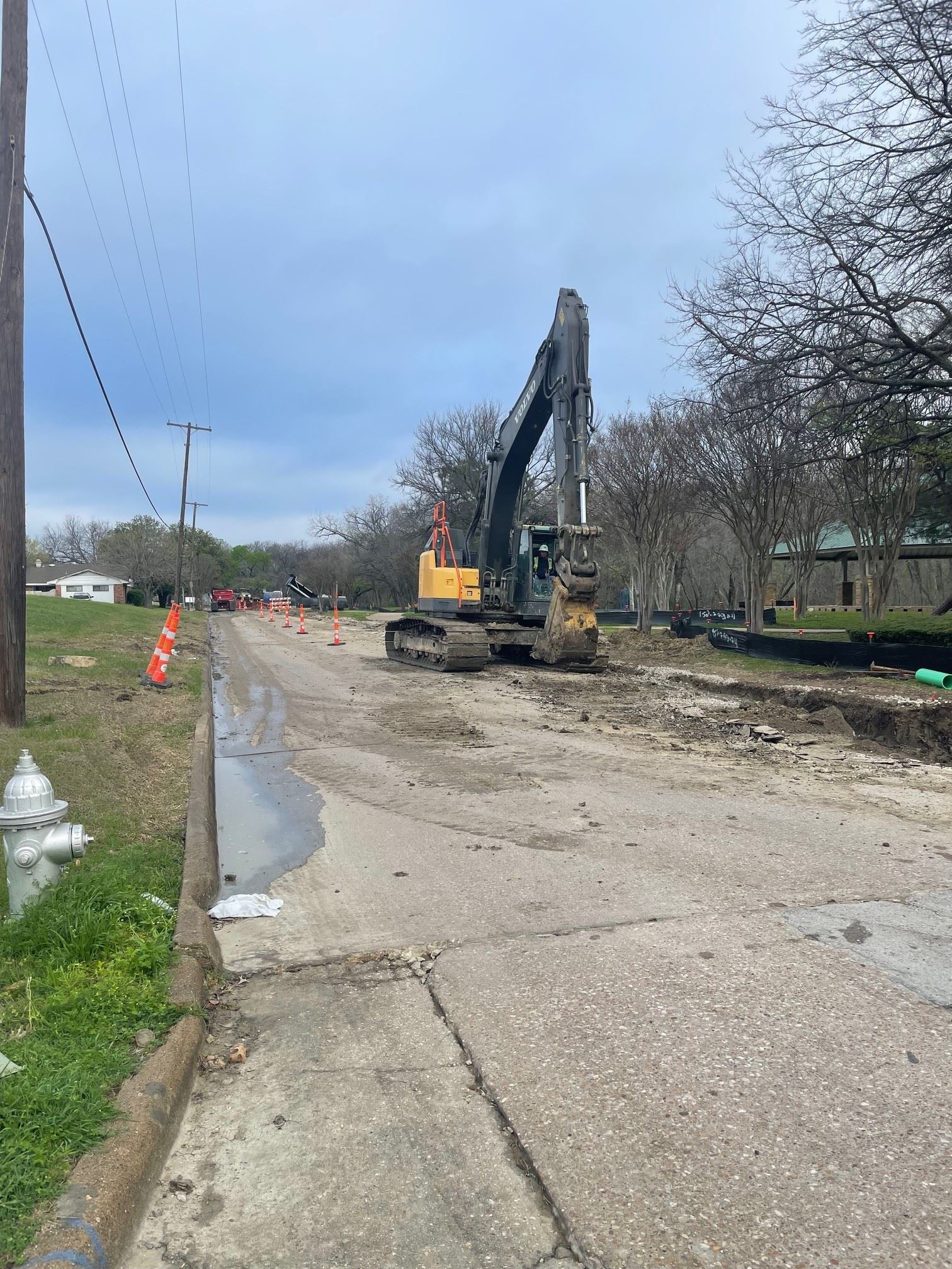 South Parkway construction April 2024